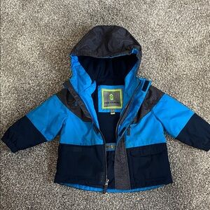 Free Country Blue and Black Winter Jacket